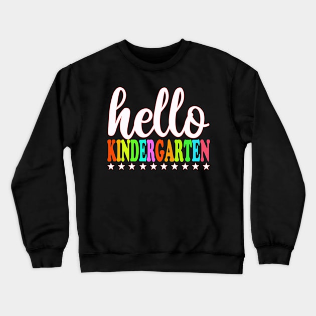 Hello Kindergarten First Day Of School Crewneck Sweatshirt by Bao1991